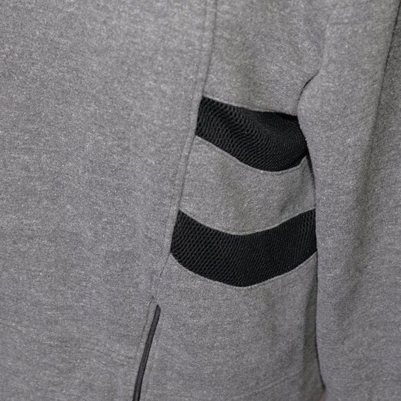 Alo Yoga Heather Grey Drift Mesh Panel Pull Over Hoodie Sz M - Picture 4 of 6